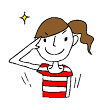 Sticker of a cute girl sticker #6540632