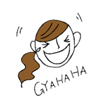 Sticker of a cute girl sticker #6540634