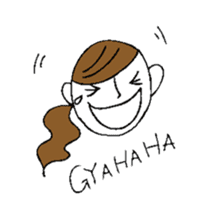 Sticker of a cute girl sticker #6540634