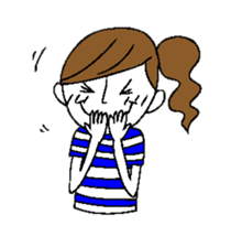 Sticker of a cute girl sticker #6540635