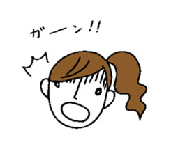 Sticker of a cute girl sticker #6540639