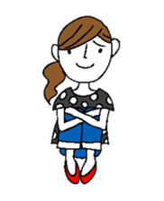 Sticker of a cute girl sticker #6540640