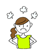 Sticker of a cute girl sticker #6540641