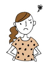 Sticker of a cute girl sticker #6540642