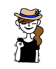 Sticker of a cute girl sticker #6540643