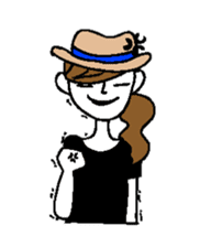 Sticker of a cute girl sticker #6540643