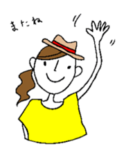 Sticker of a cute girl sticker #6540648