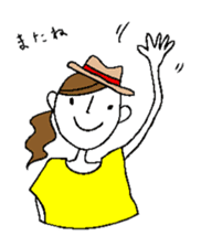 Sticker of a cute girl sticker #6540648