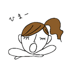 Sticker of a cute girl sticker #6540650