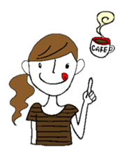 Sticker of a cute girl sticker #6540651