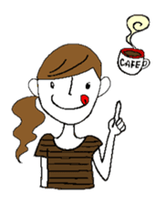 Sticker of a cute girl sticker #6540651