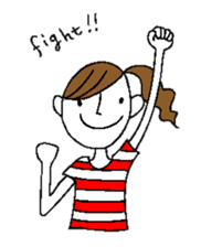 Sticker of a cute girl sticker #6540652