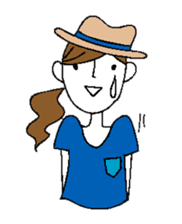 Sticker of a cute girl sticker #6540654