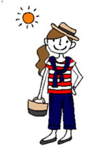 Sticker of a cute girl sticker #6540657