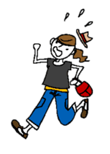 Sticker of a cute girl sticker #6540658