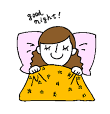 Sticker of a cute girl sticker #6540660