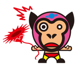 Mask alien wrestler sticker #6540921