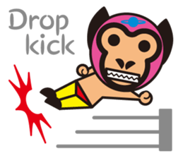 Mask alien wrestler sticker #6540924