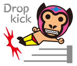 Mask alien wrestler sticker #6540924