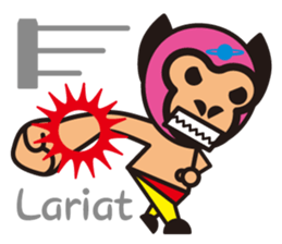 Mask alien wrestler sticker #6540925