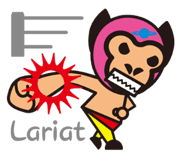 Mask alien wrestler sticker #6540925