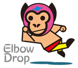 Mask alien wrestler sticker #6540926