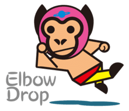 Mask alien wrestler sticker #6540926