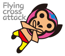 Mask alien wrestler sticker #6540927