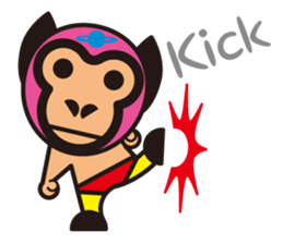 Mask alien wrestler sticker #6540930