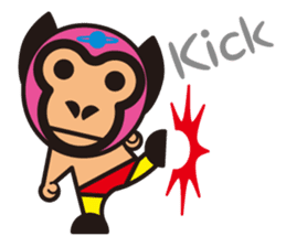 Mask alien wrestler sticker #6540930