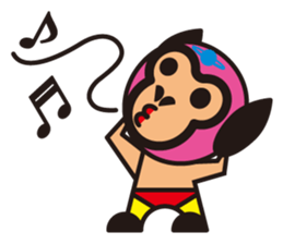 Mask alien wrestler sticker #6540932