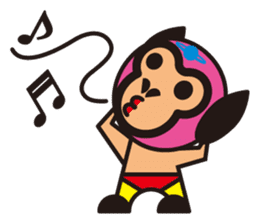 Mask alien wrestler sticker #6540932