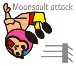 Mask alien wrestler sticker #6540933