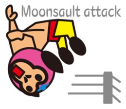 Mask alien wrestler sticker #6540933