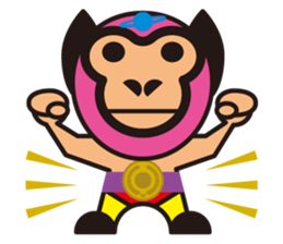 Mask alien wrestler sticker #6540934