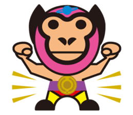 Mask alien wrestler sticker #6540934