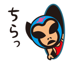 Mask alien wrestler sticker #6540939