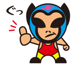 Mask alien wrestler sticker #6540943