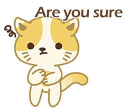 Naughty kitten(little cat_English) sticker #6543036