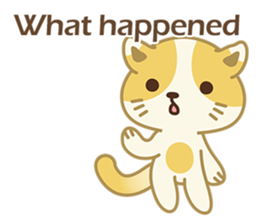 Naughty kitten(little cat_English) sticker #6543050