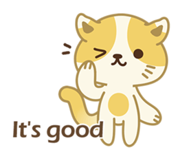 Naughty kitten(little cat_English) sticker #6543054