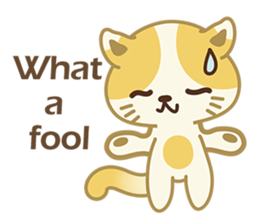 Naughty kitten(little cat_English) sticker #6543058