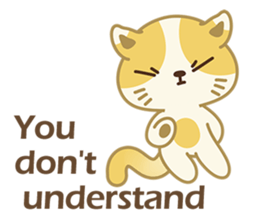 Naughty kitten(little cat_English) sticker #6543064