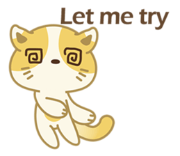 Naughty kitten(little cat_English) sticker #6543066