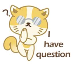 Naughty kitten(little cat_English) sticker #6543072