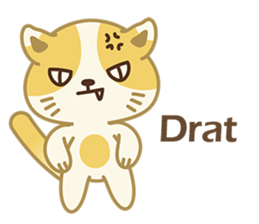 Naughty kitten(little cat_English) sticker #6543078