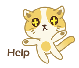 Naughty kitten(little cat_English) sticker #6543086