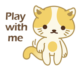 Naughty kitten(little cat_English) sticker #6543088
