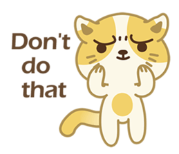 Naughty kitten(little cat_English) sticker #6543090