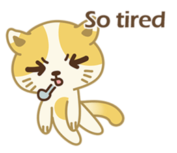 Naughty kitten(little cat_English) sticker #6543097